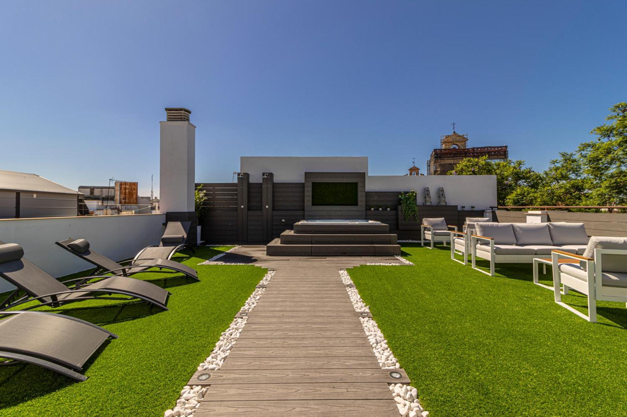 Allo Apartments Plateros Centro Jacuzzi Comunitario Jerez de la Frontera Kültér fotó